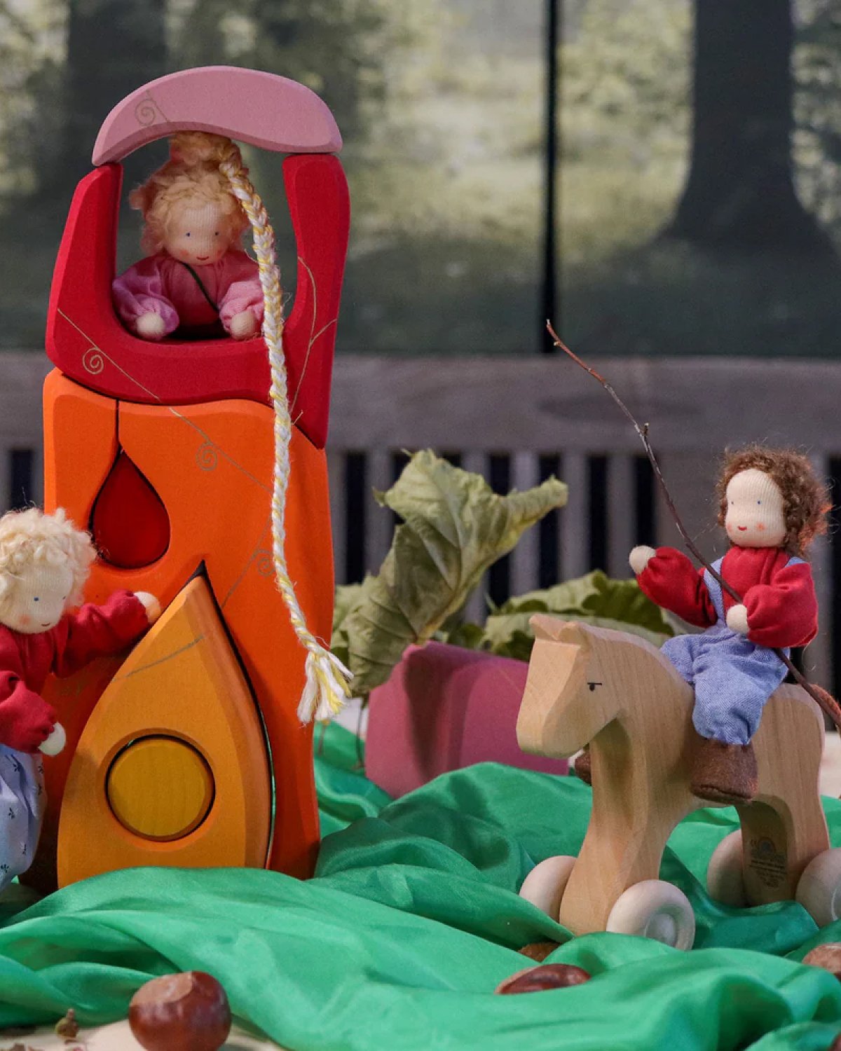 Eventyrlandsby – Byggesett i Tre 17stk | Fairy Tale Village
