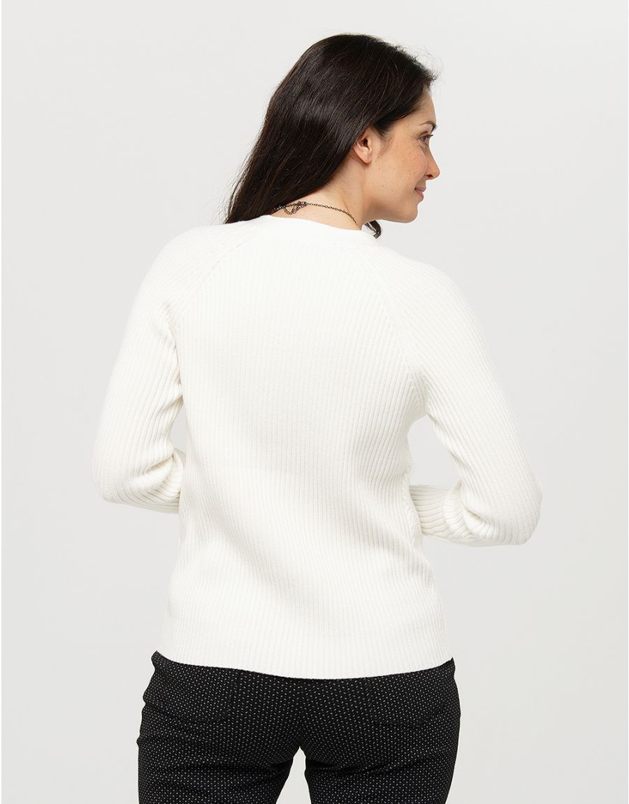 Gilet écru graphique