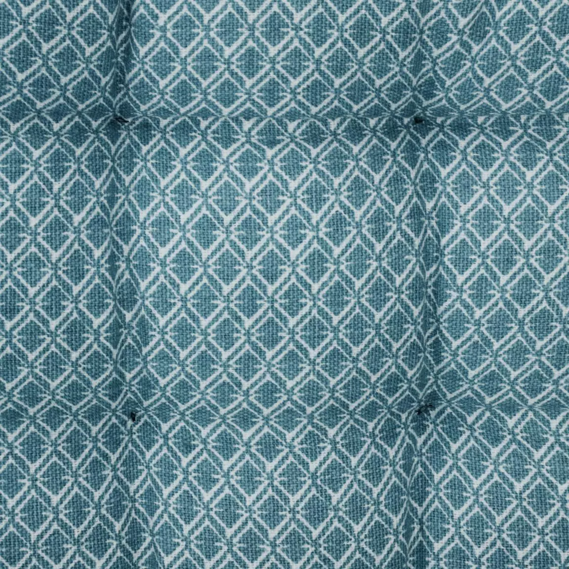 Coussin de chaise carré (38 x 38 cm) Otto Bleu canard