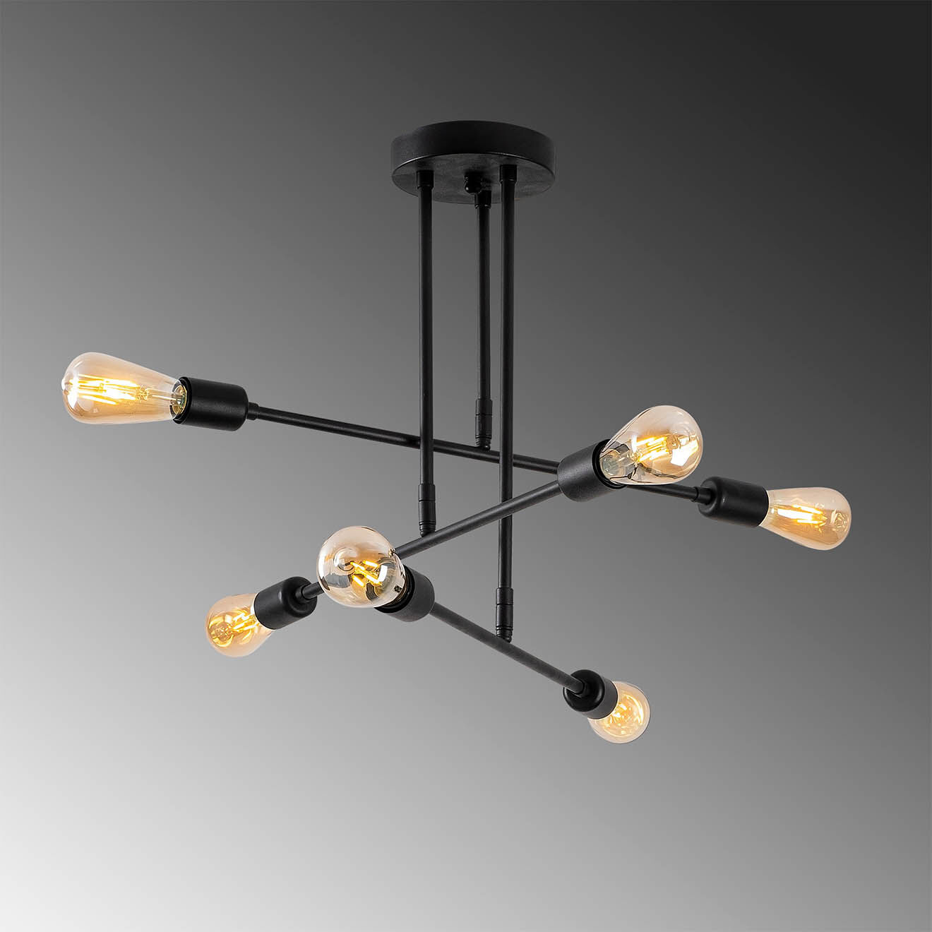 Sheen Suspension Flower  noire - 75x75x50 cm