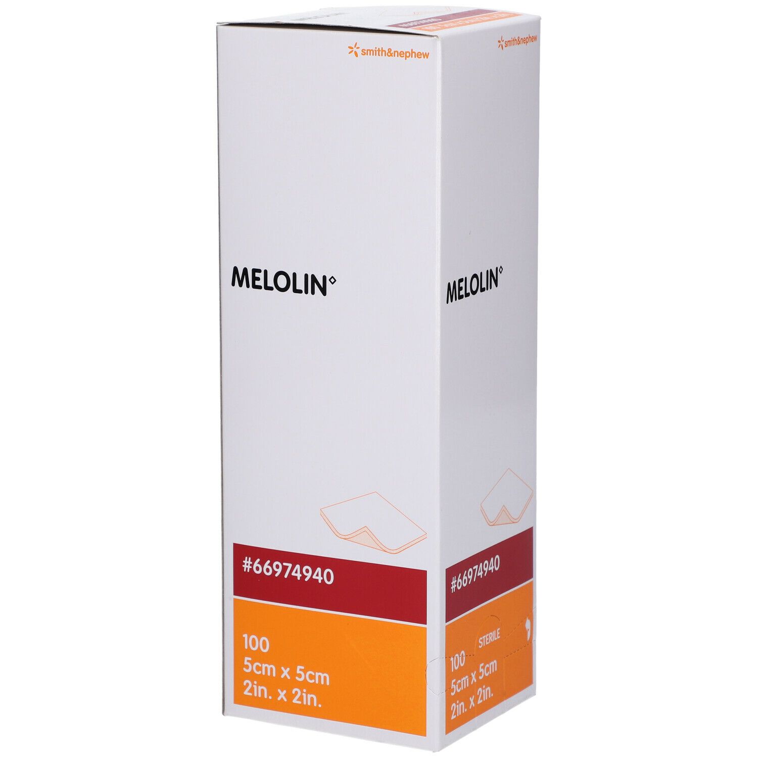 MELOLIN 5x5 cm Wundauflagen steril