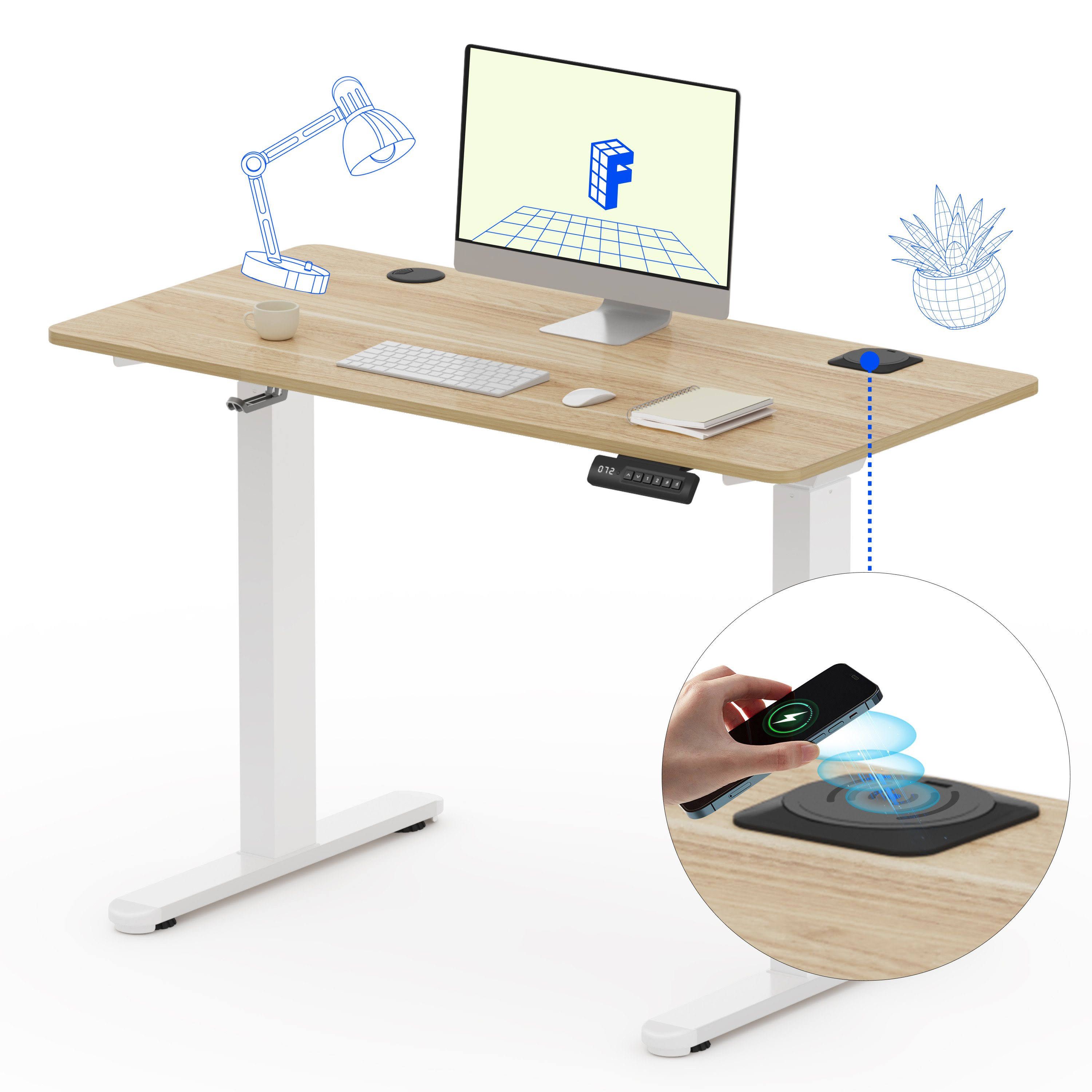 FLEXISPOT Schreibtisch Sitz-Steh-Tisch mit Memory-Funktionen