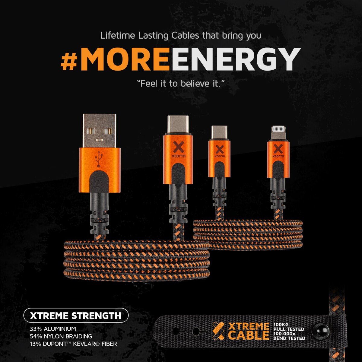 Xtorm - Xtreme USB Til USB-C Kabel - 1,5 Meter