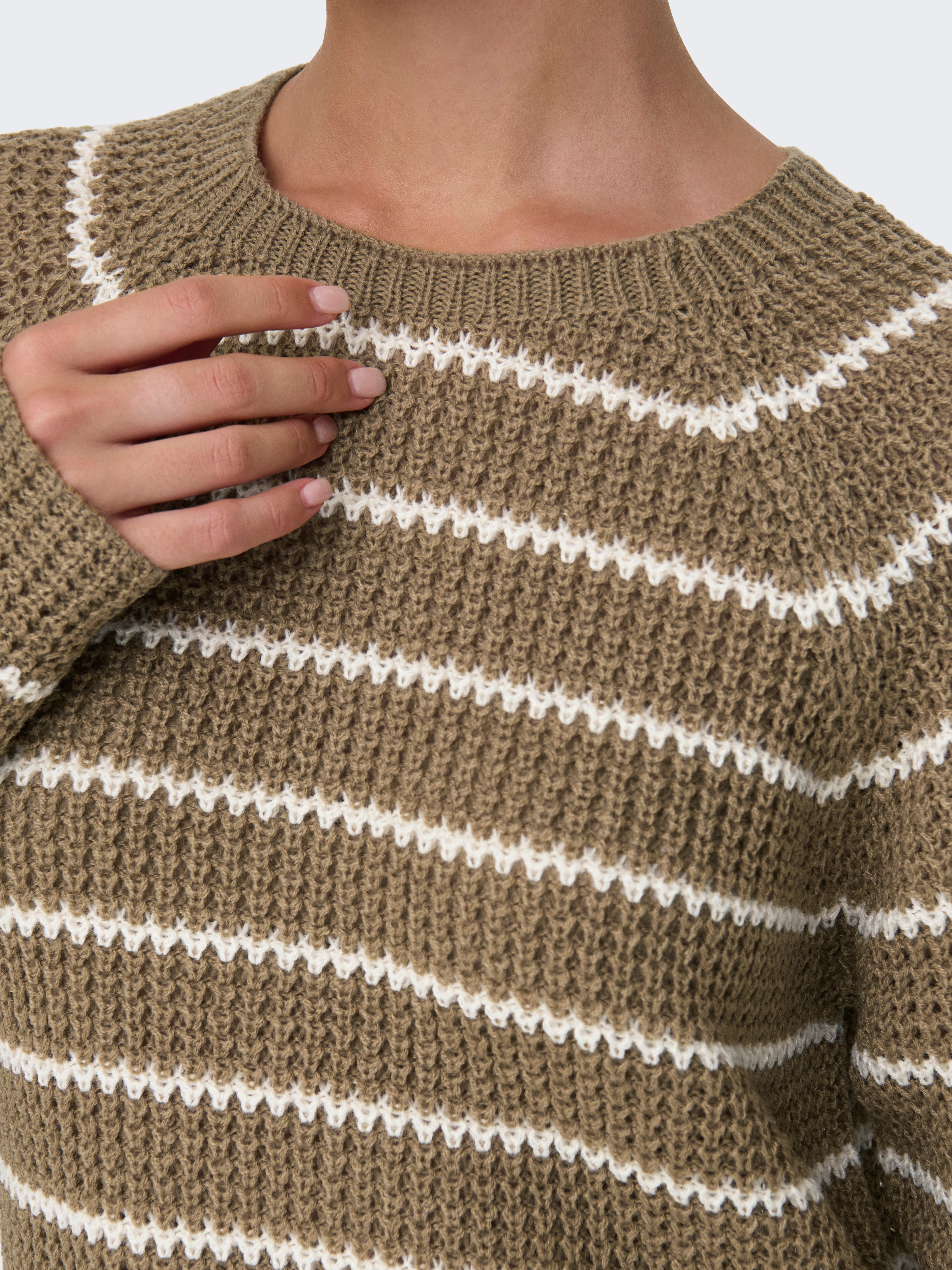 JDYELLEN Strickpullover Malt Ball