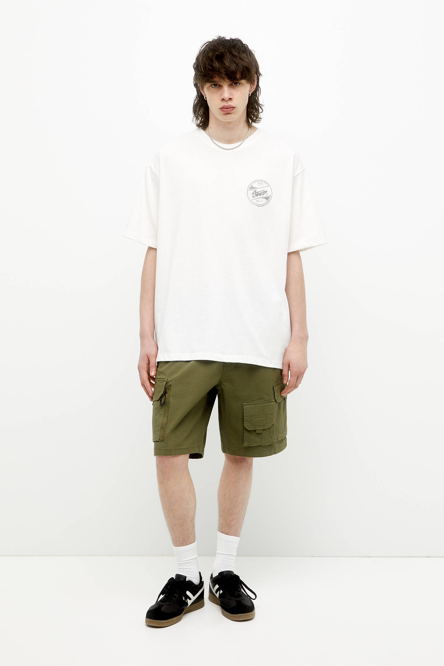 Camiseta licenciada The Creation of Adam STWD - Off White