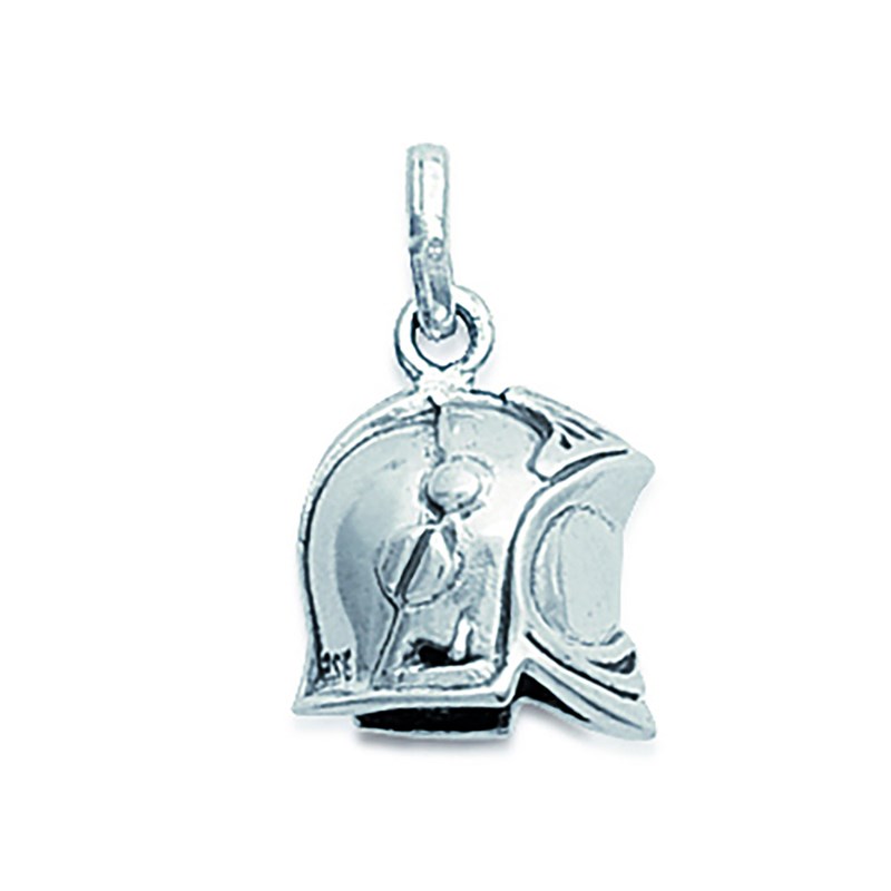 Pendentif Homme - Argent 925 - casque de moto