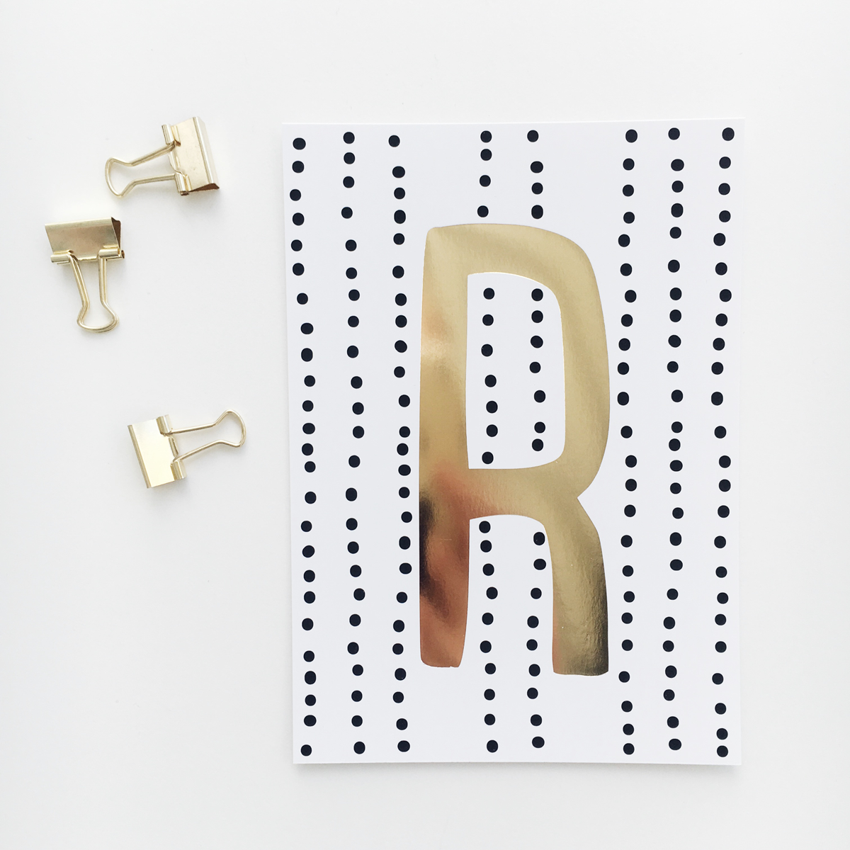 Postkarte „R