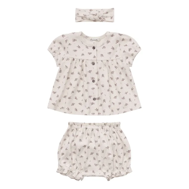 Louisiella Blouse + Bloomer + Bandeau Perbena | Ecru