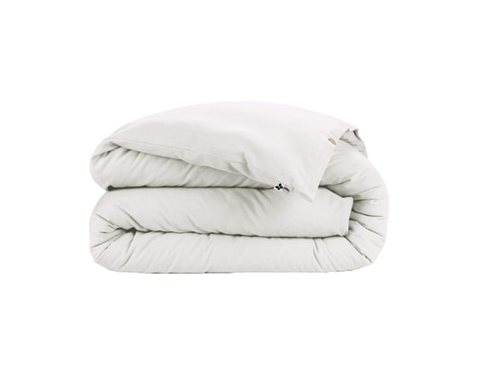 TERRE DE NUIT - Housse de couette flanelle blanc 260x240 cm