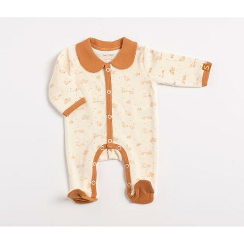 Pyjama 3 mois avec col Orsino - Beige - SAUTHON Baby déco
