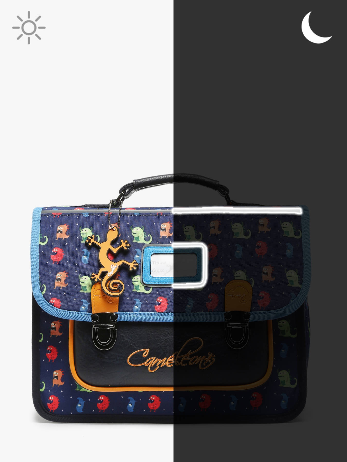 Cartable enfant 1 compartiment CAMELEON