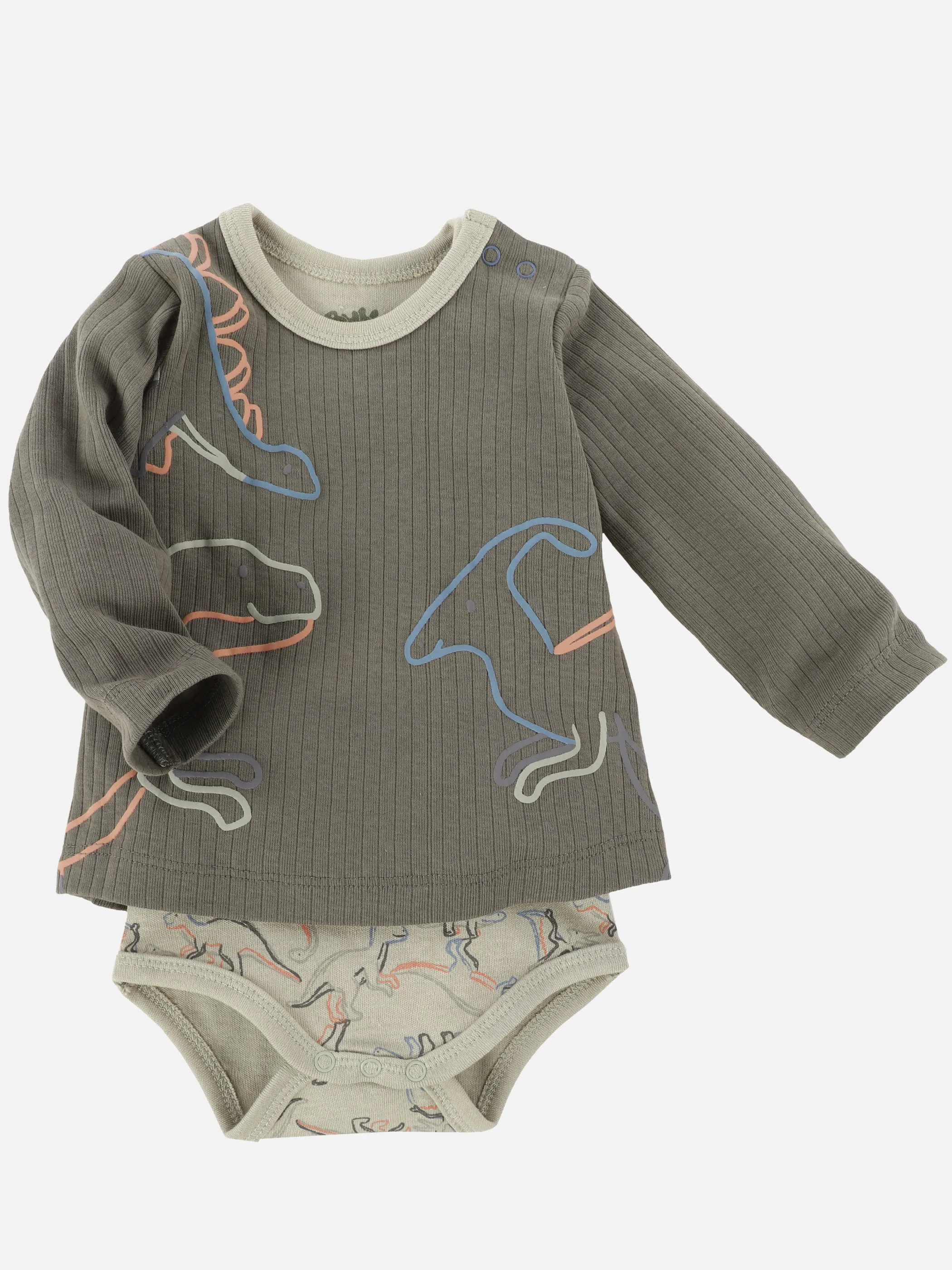 Baby Jungen Longsleeve mit angesetztem Body