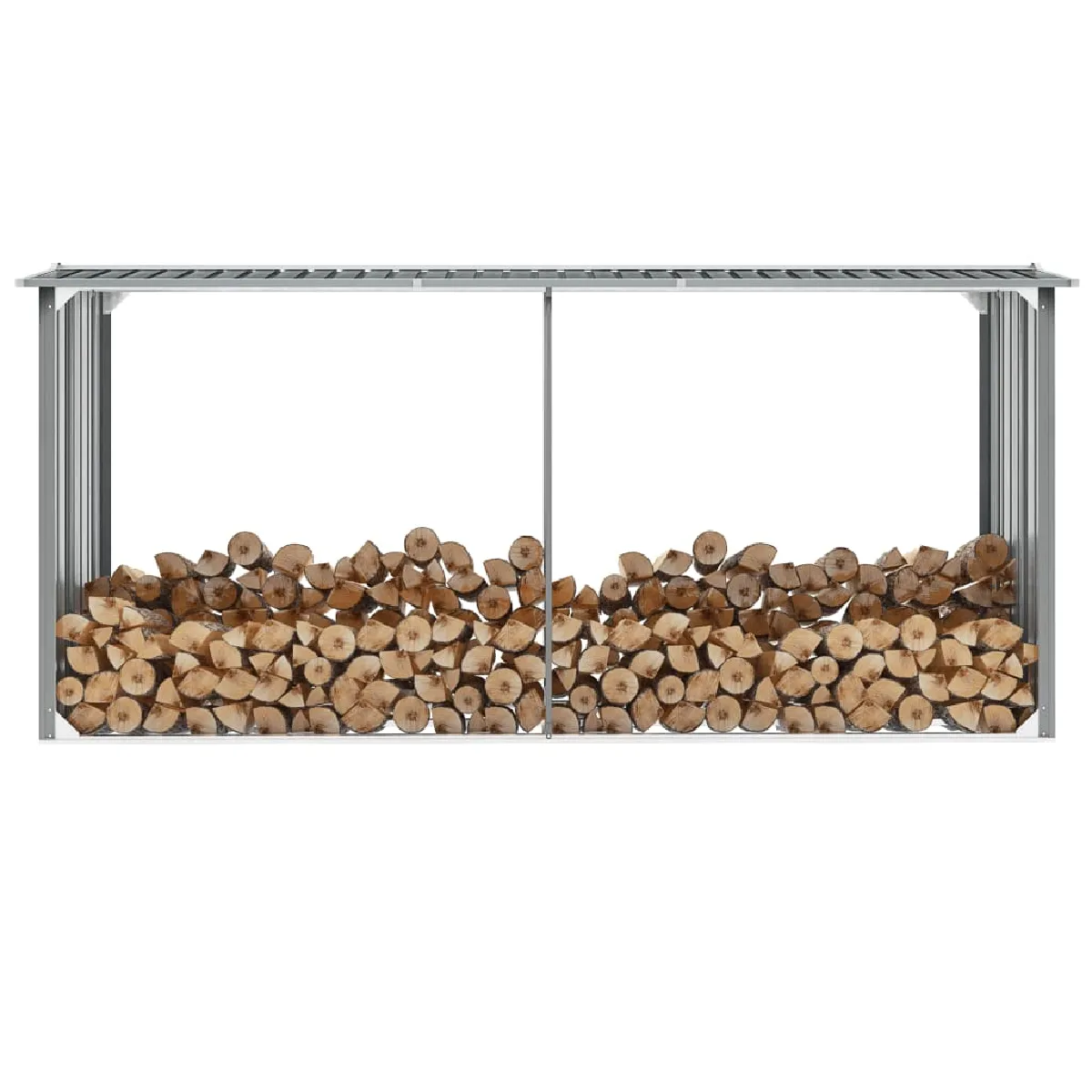vidaXL Abri de stockage de bois - Gris