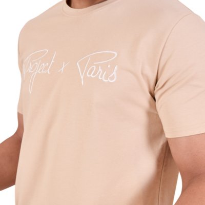 Tee-shirt à manches courtes homme Basic Broderie PROJECT X PARIS