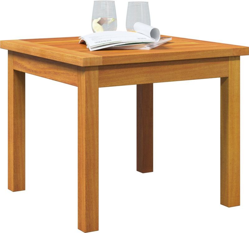 vidaXL - Bijzettafel - Bruin - Massief Acaciahout - 45x45x38 cm