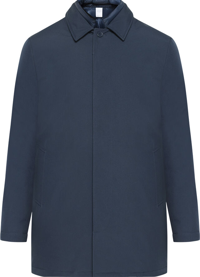 Knowledge Cotton Apparel CLIMATE SHELL car coat jacket - GRS/Vegan Blå