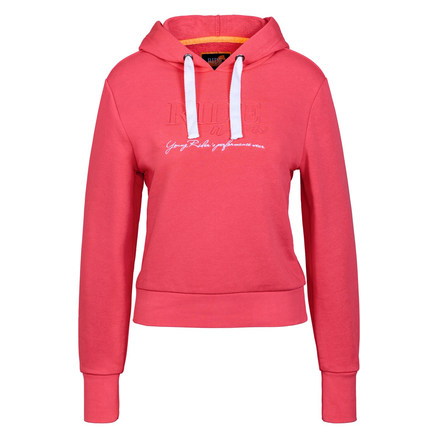 RIDE now Sweathoodie Cropped  - coral