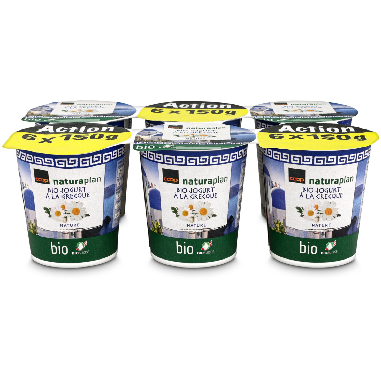 Natura Plan Bio Jog à la grecque Nature 6x150g