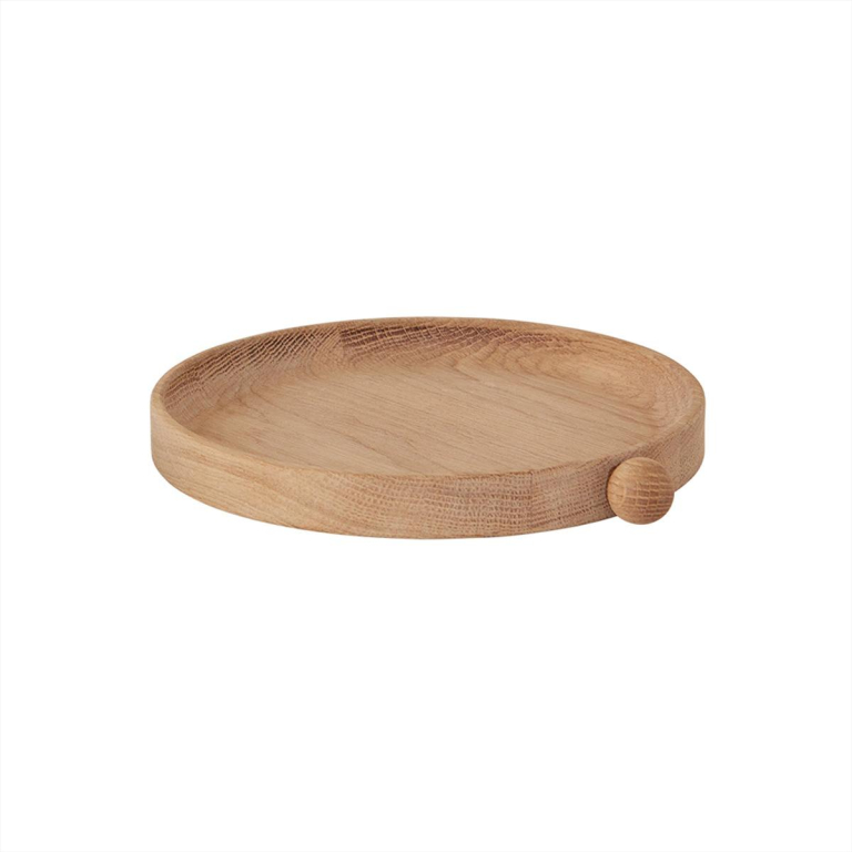 OYOY Inka dienblad Ø20 donker eiken