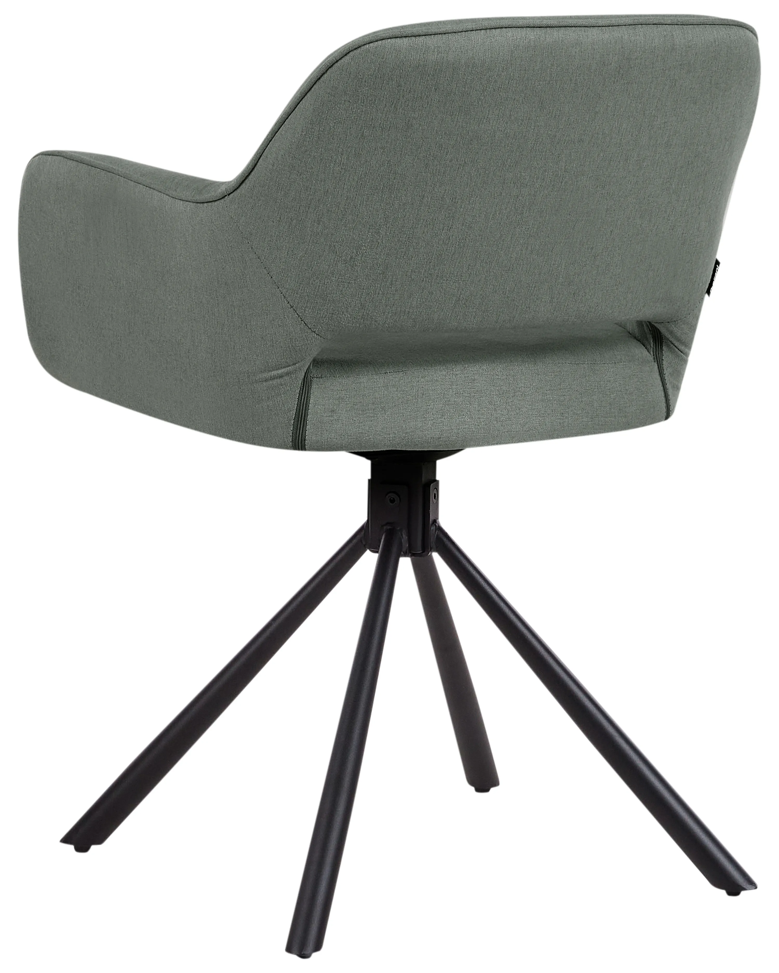 Set van 2 eetkamerstoelen draaibaar LOURES Donkergroen