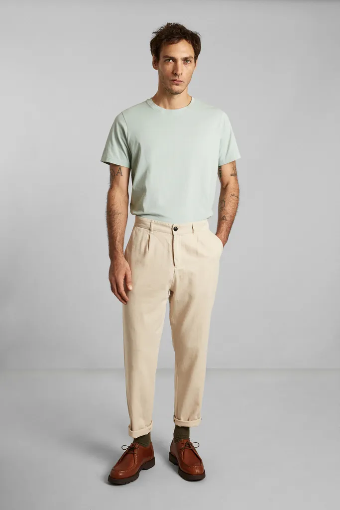 Pantalon à plis en twill de coton L'Exception Paris