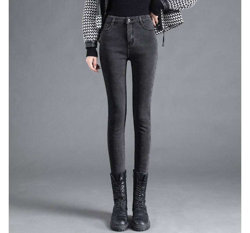 Baoinie - Skinny jeans met hoge taille