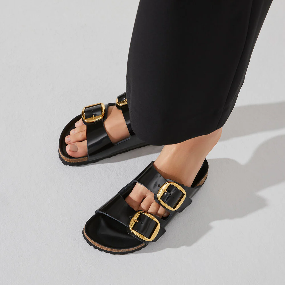 Birkenstock  Arizona Big Buckle sandal - High Shine Black