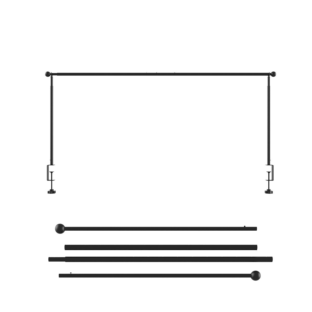 Frame voor lichtsnoer zwart verstelbaar - Garland Lift