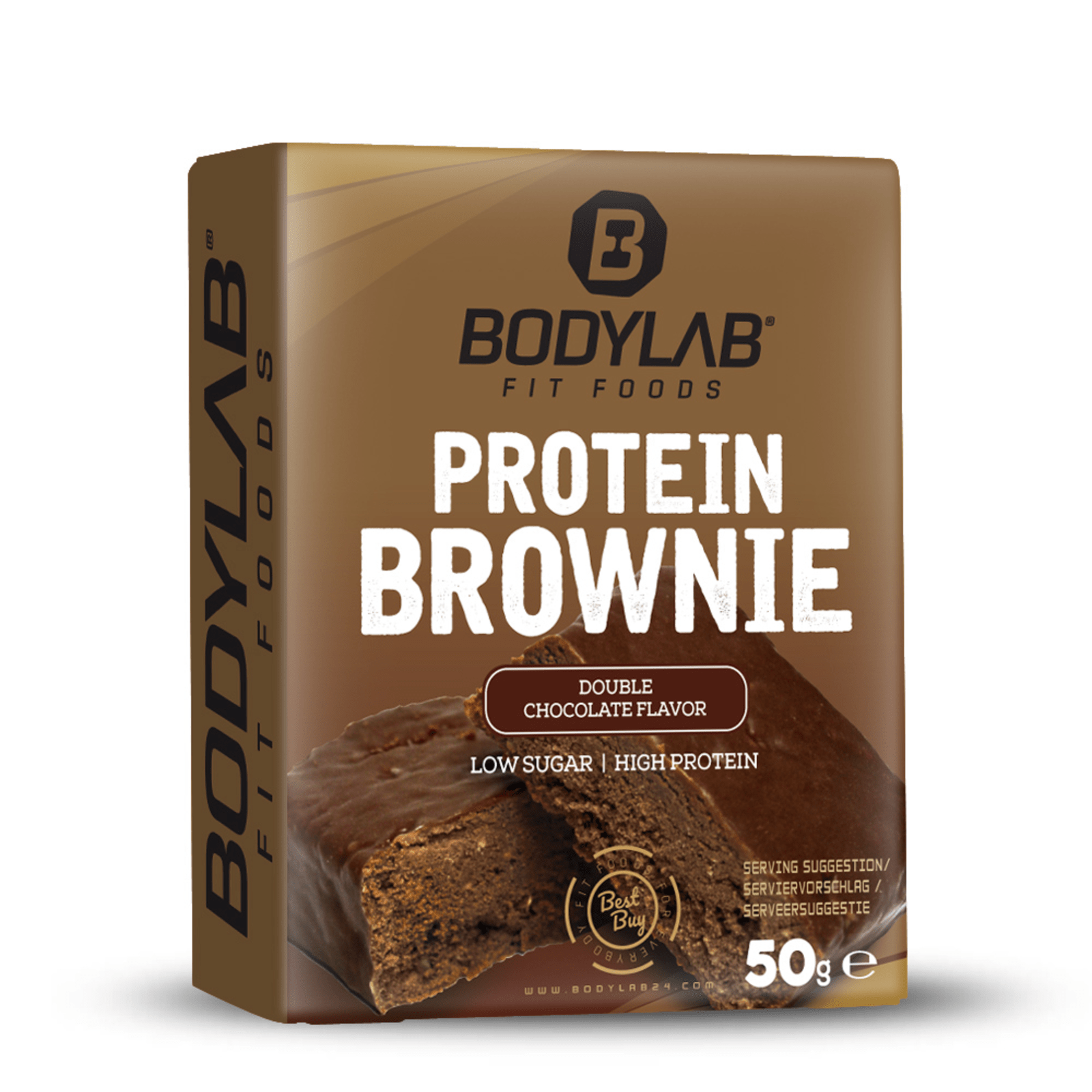 Protein Brownie - 12x50g - Doppel-Schoko