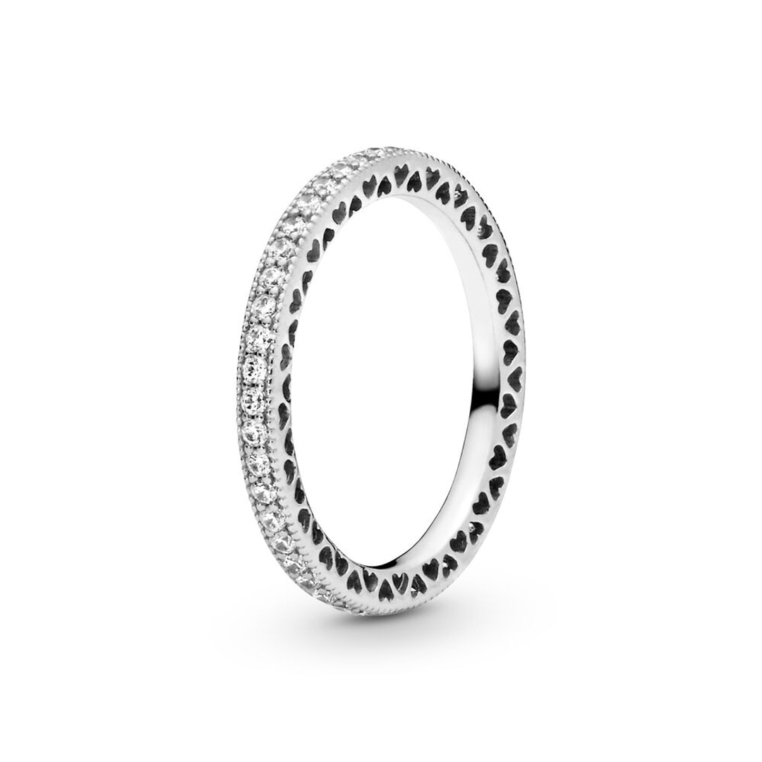 Pandora Signature Sparkle & Hearts Ring
