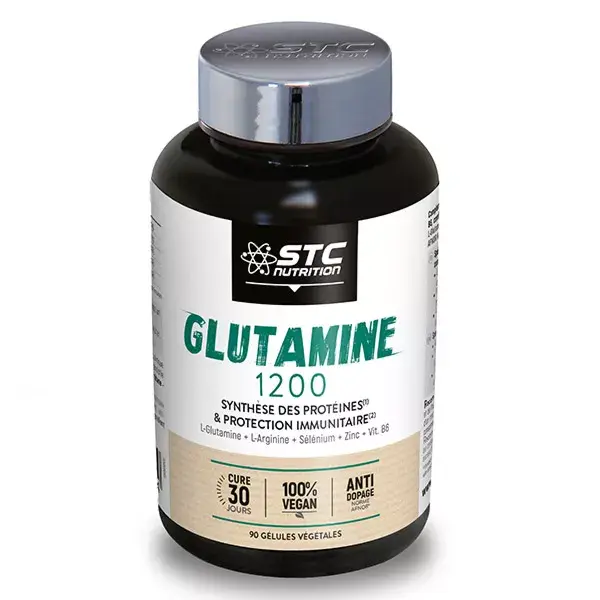 Glutamina STC Nutrition 1200 - 90 cápsulas