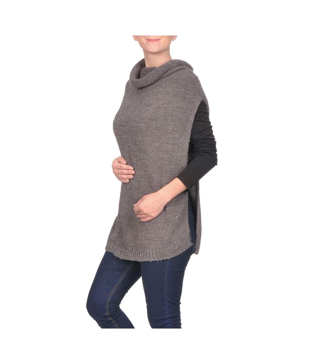 Poncho col roulé Ania  - Fabriqué en France