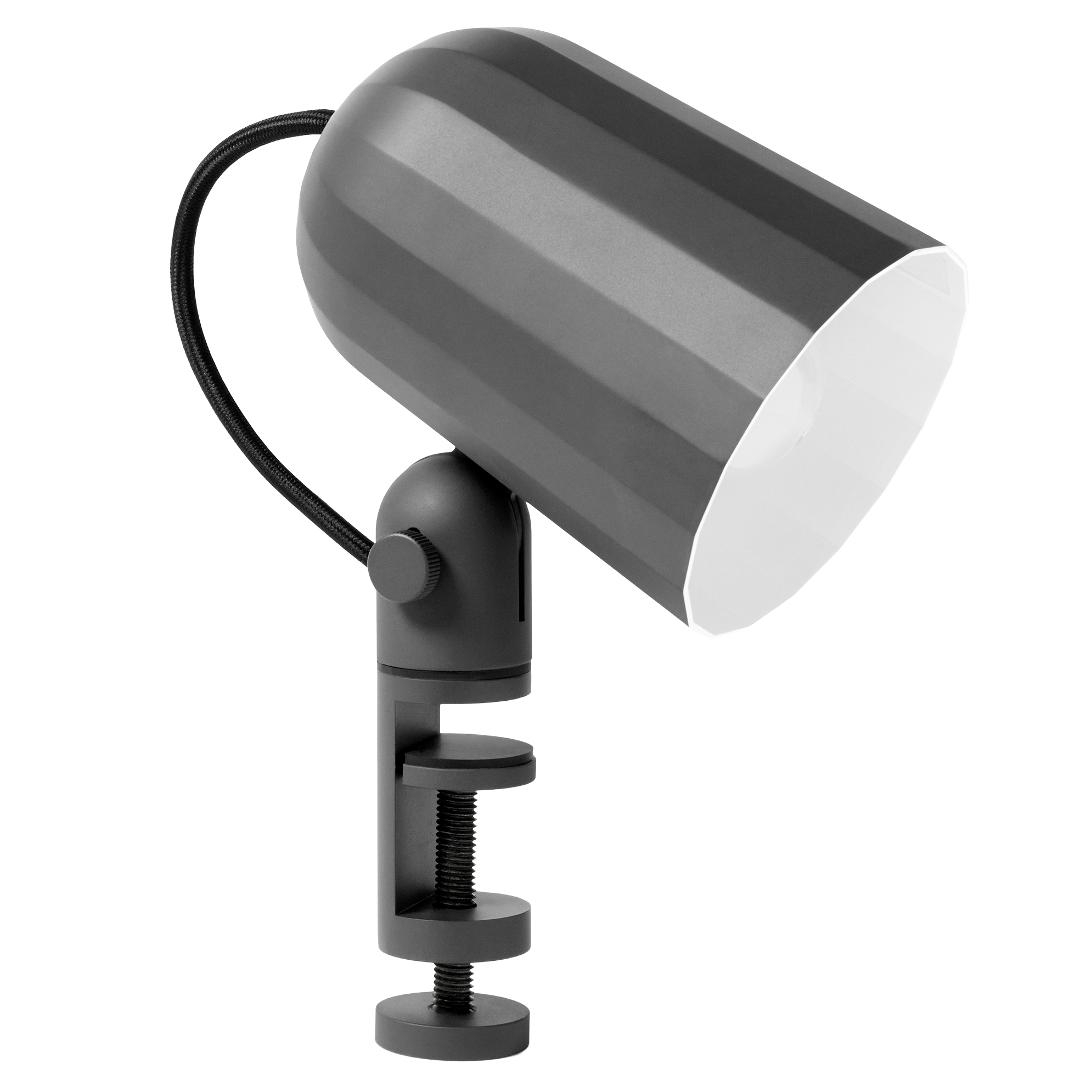 Klemlamp Noc dark grey