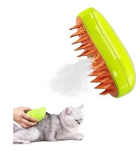Steamy Cat Brush - 3 In1 Cat Steamy Brush, selvrensende Steam Cat Brush