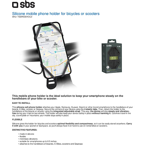 SBS mobilholder til cykel/scooter