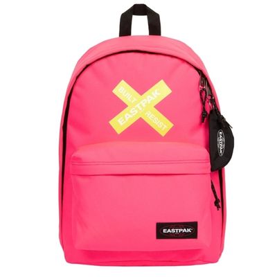 EASTPAK Out Of Office - Sac à dos bold silkscreen pink avec compartiment pour ordinateur portable