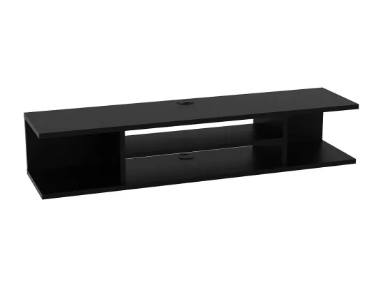 Meuble TV mural de 120 cm Pivot (Noir)