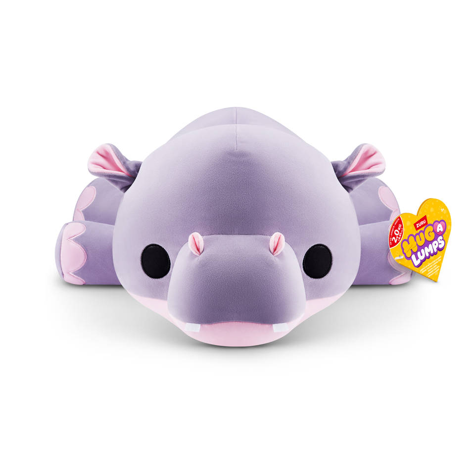 Hug-A-Lumps knuffel nijlpaard Harley - 60 cm