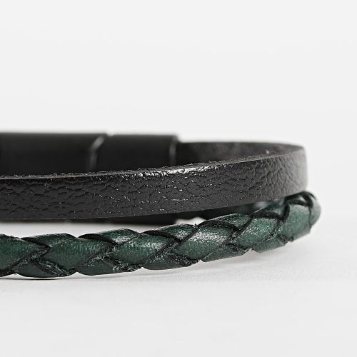 Bracelet Noir Vert