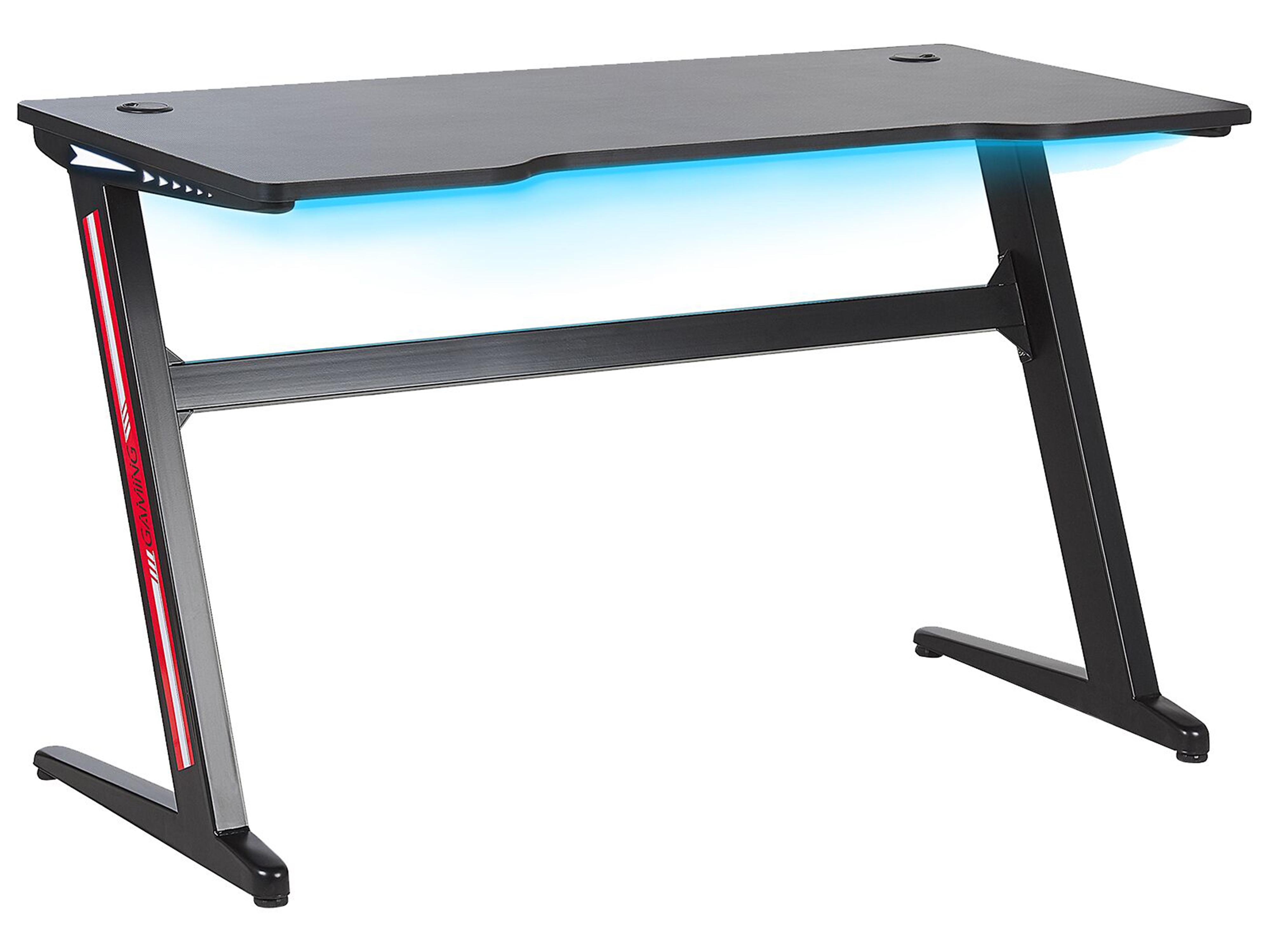 Game bureau DARFUR Zwart 120 cm 60 cm RGB LED