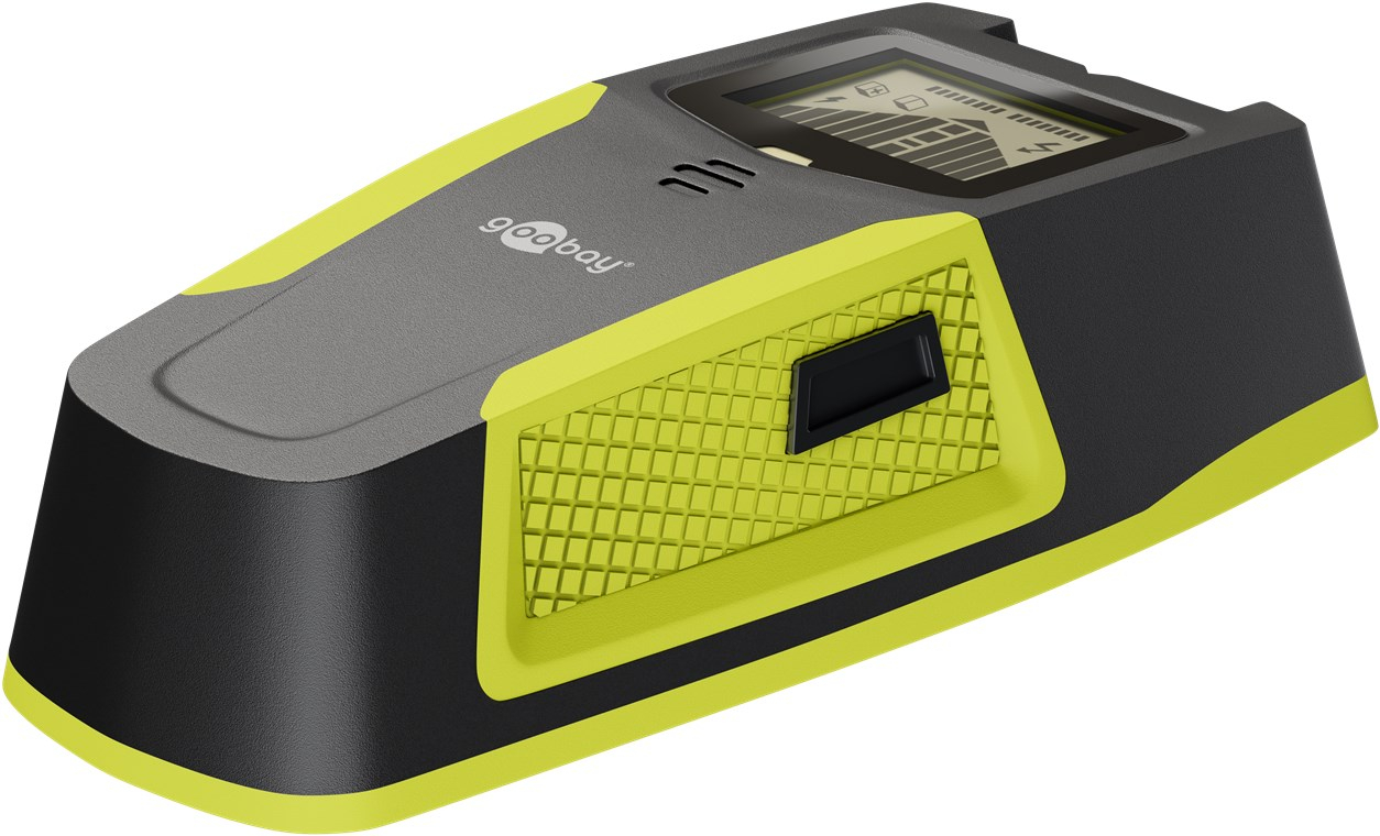 3in1 Tools Multidetektor Ortungsgerät Leitungssucher Wandscanner für Heimwerker mit LCD Display inkl. Batterie (77833) - Schwarz / Grün