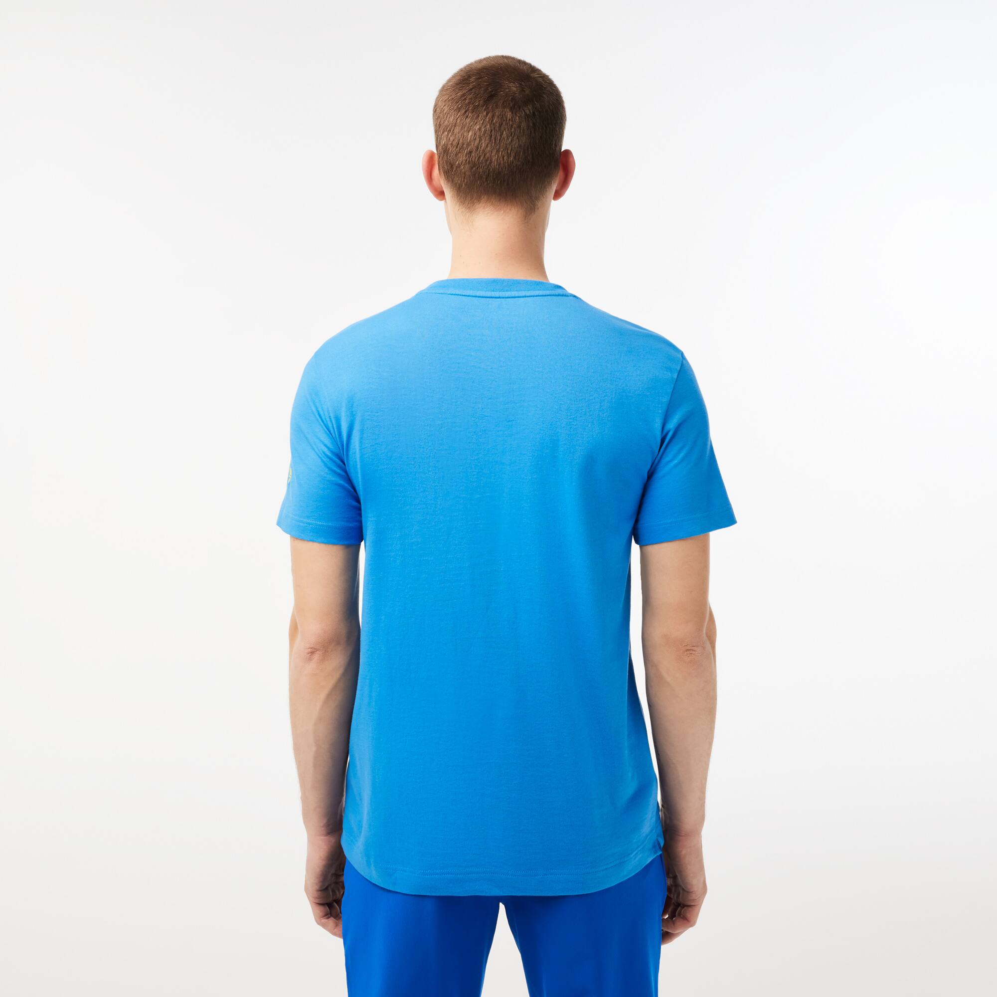 Herren LACOSTE SPORT x Novak Djokovic T-Shirt mit Aufdruck T-Shirts - Blau - Lacoste - Herren