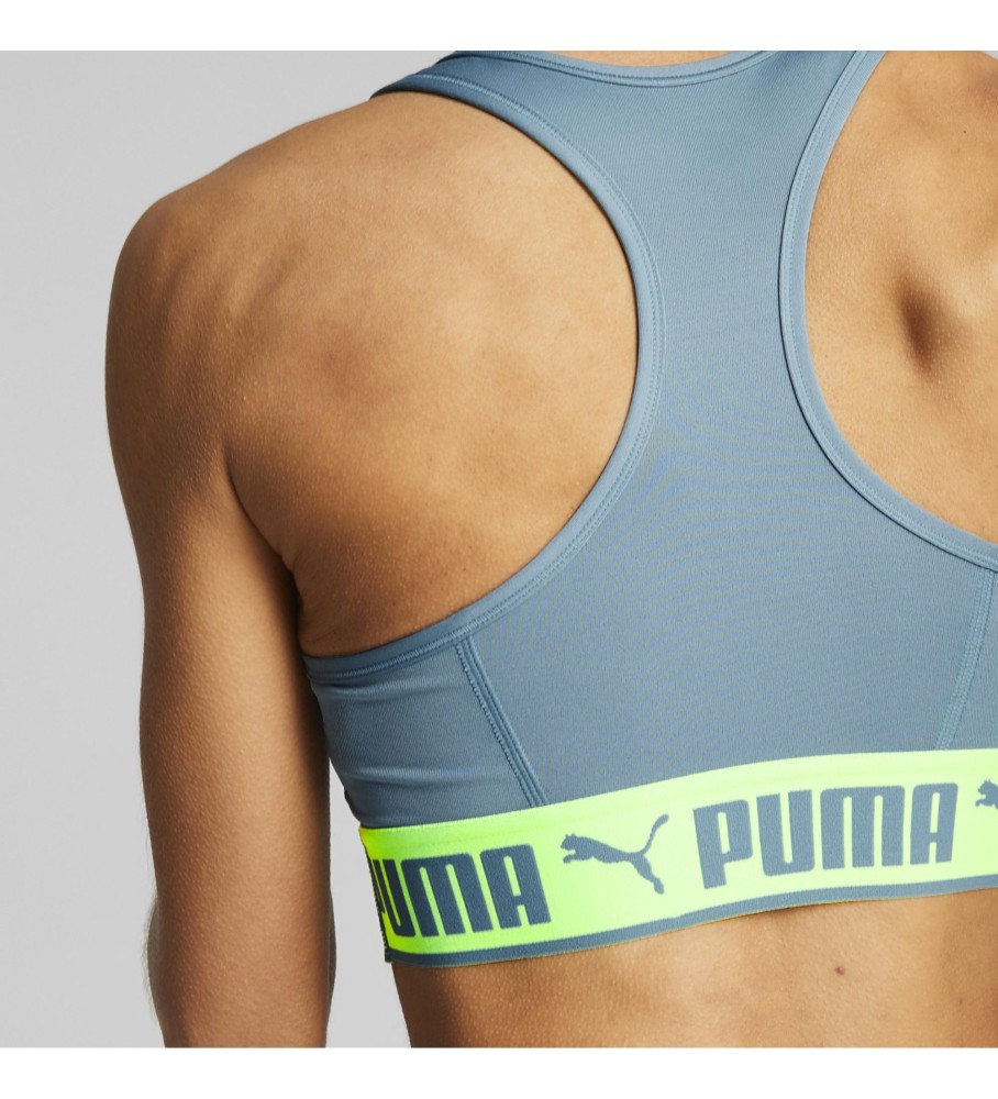 Sutiã esportivo Puma Mid Impact, azul