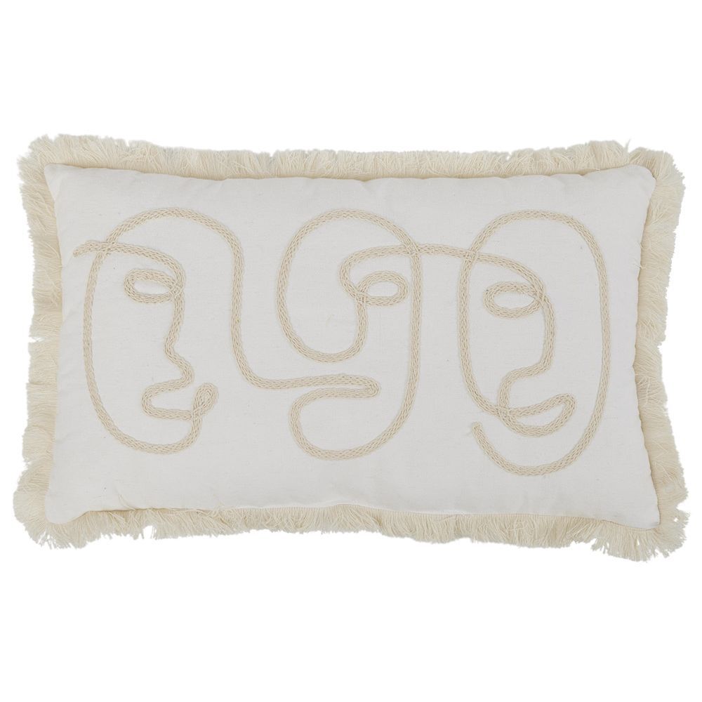 Coussin polycoton 30x50 3visages