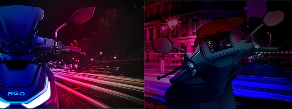 Scooter Électrique RED Electric Model E100 100 cm3