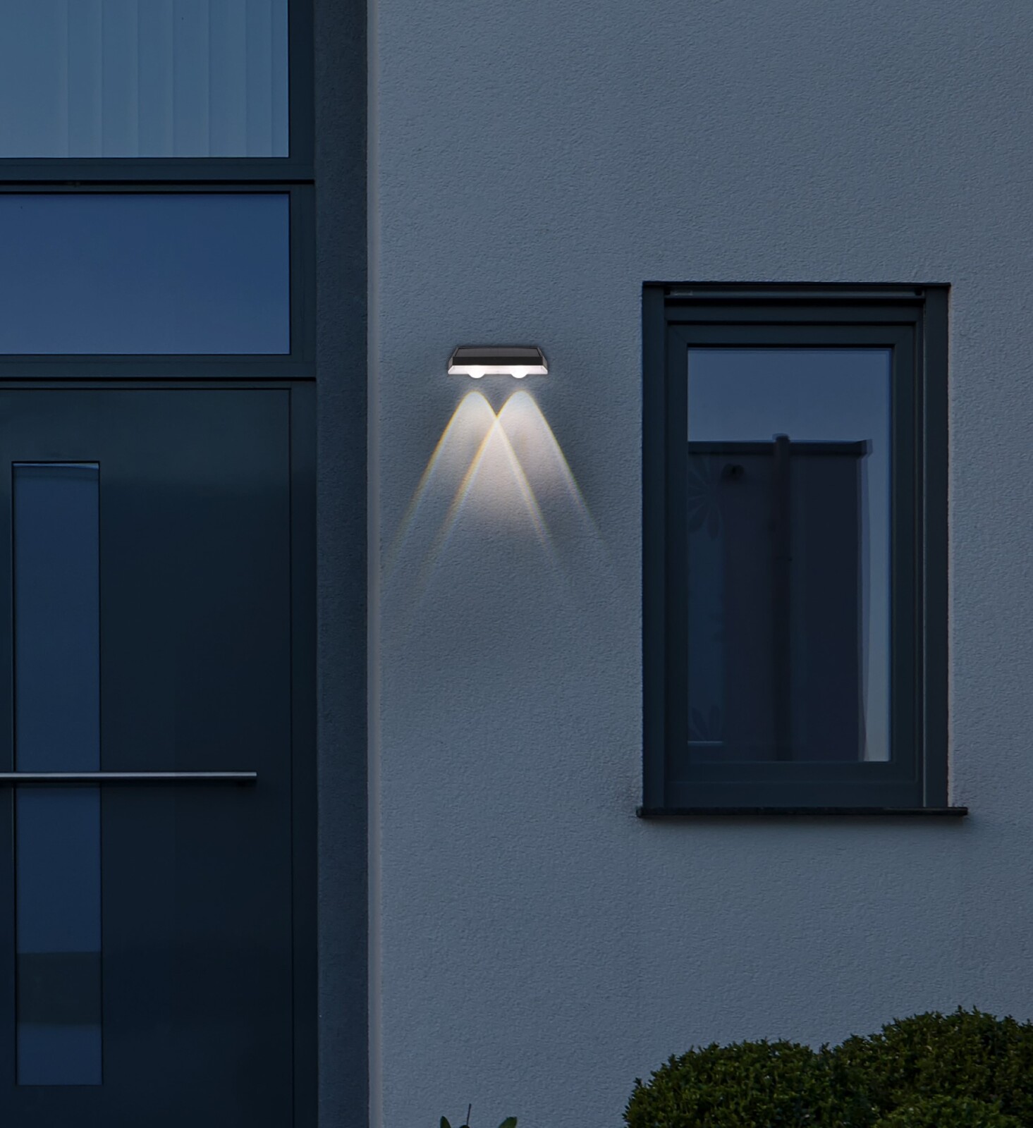 Solarleuchte - schwarz - 14 cm breit