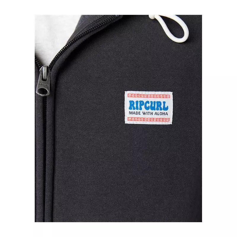 Sweat RIPCURL Horizion Zip Thru Hood Washed Black 2XL