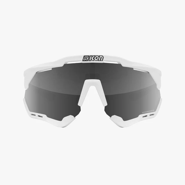 Scicon Aeroshade XL cykelbriller hvid/multimirror silver