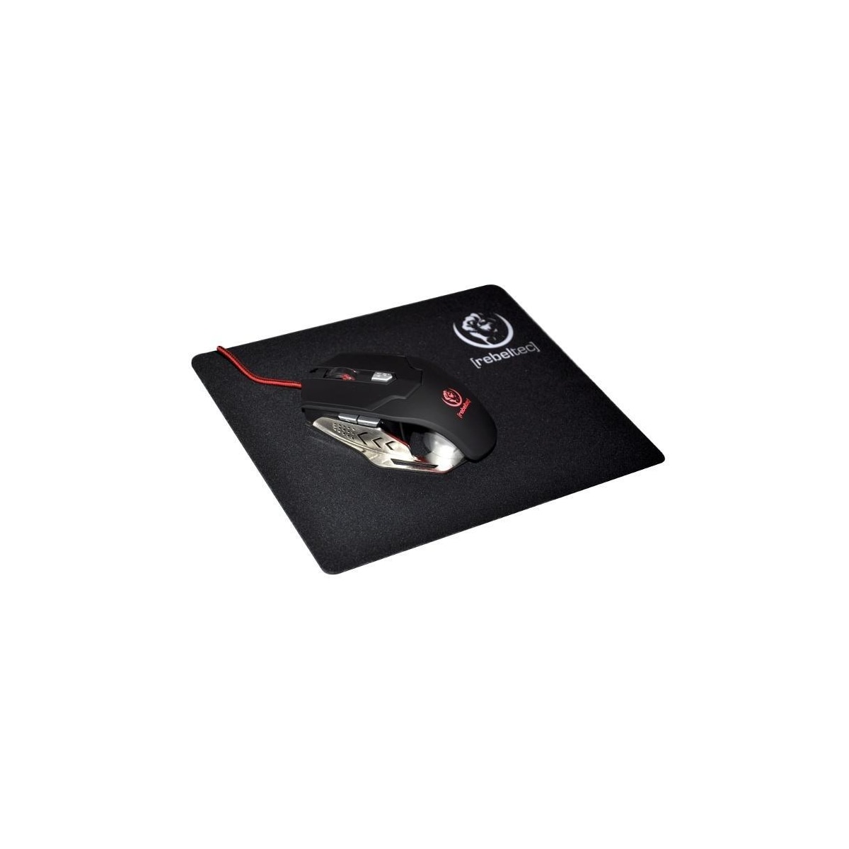 Rebeltec SliderS, musematte for GAMING, svart