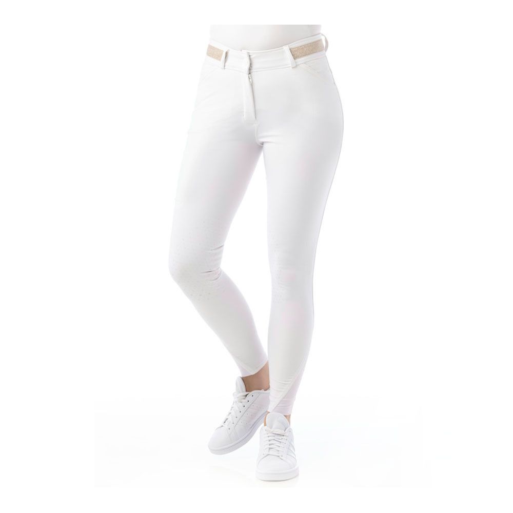 Equitheme LUCY - Pantalon siliconé Femme blanc